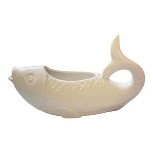 Dansk White Fish Sauce Creamer Bowl Made in Portugal